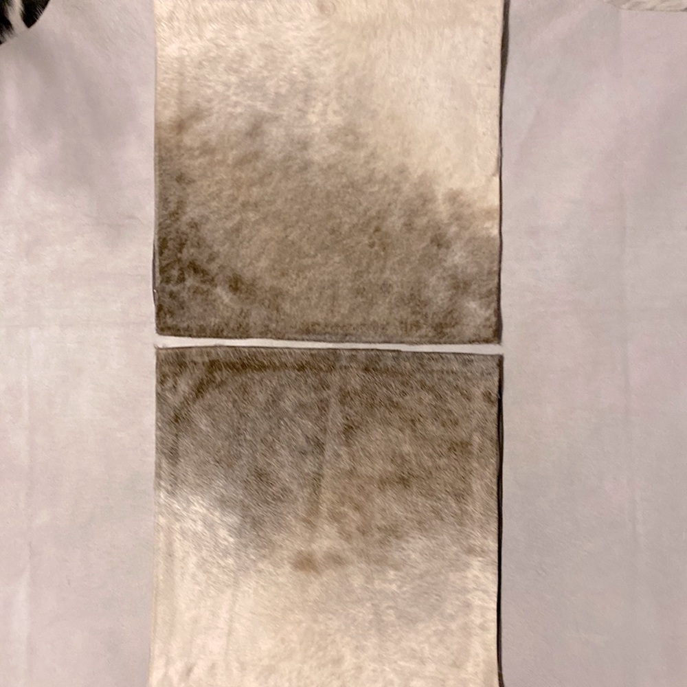 2- #5457 New Handmade Real Cowhides Leather Pillow Covers Hair On